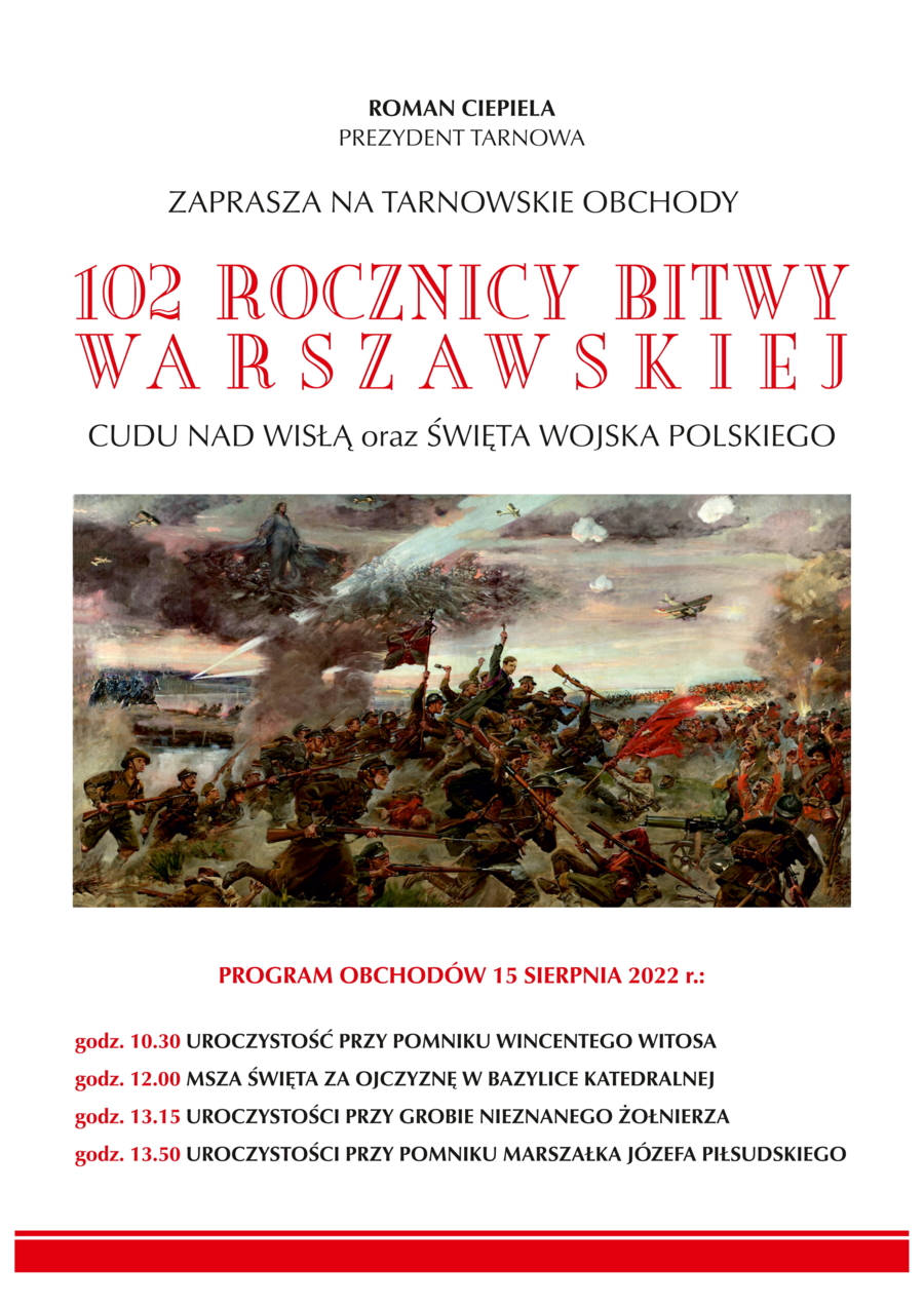Plakat obchodów rocznicy Bitwy Warszawskiej